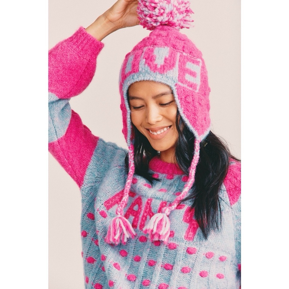 NWT LoveShackFancy Love Beanie